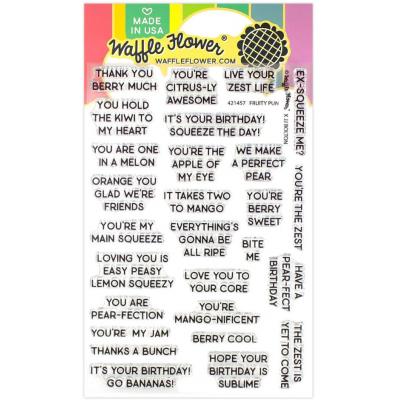 Waffle Flower Stempel - Fruity Pun Sentiments